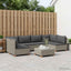7 stk. Rattan Loungesæt med Puder GENDT Naturlig rattan