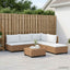 6 stk. Rattan Loungesæt med Puder GENDT Naturlig rattan