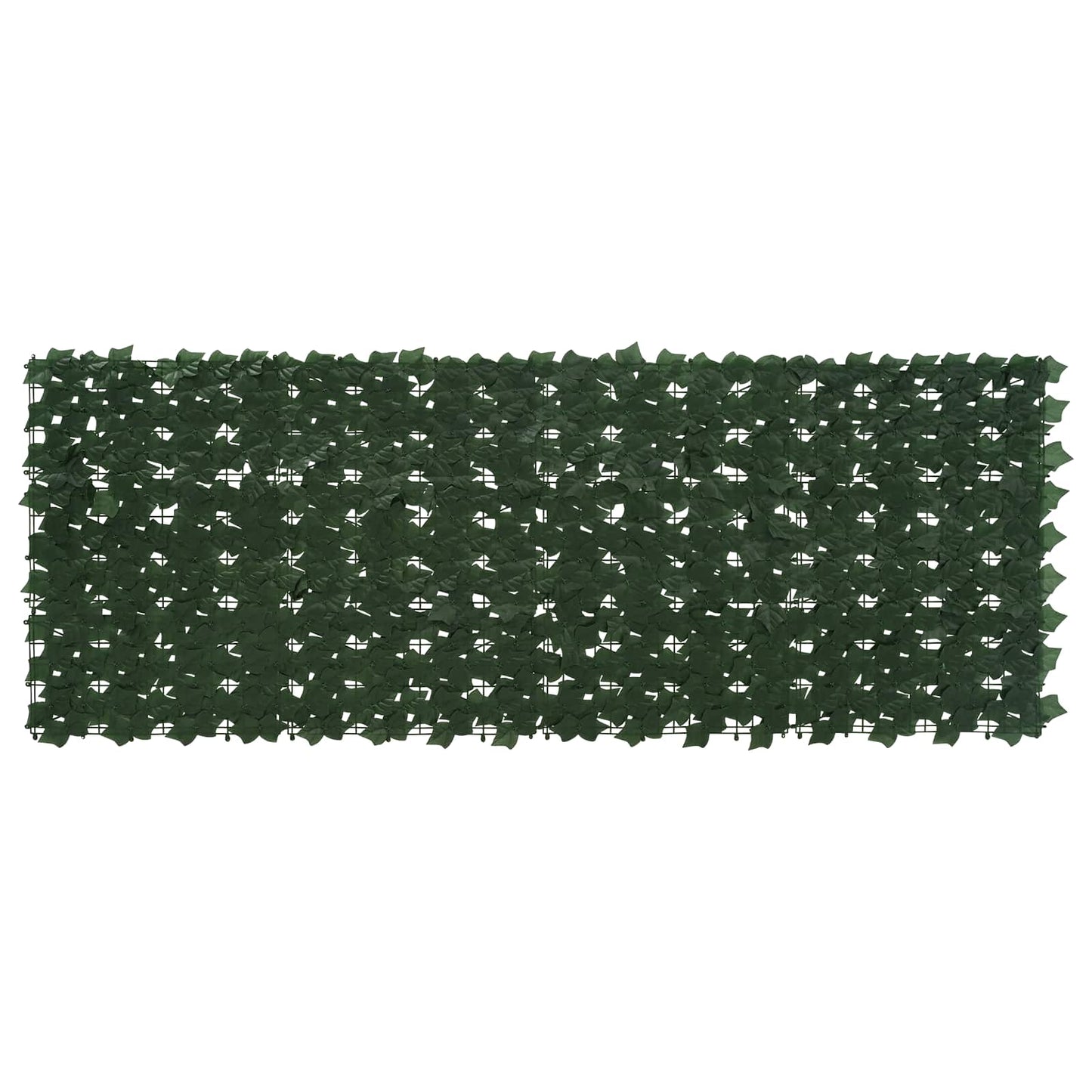 Altanscreen med blade Mørkegrøn 200 x 75 cm Polyethylen og stof