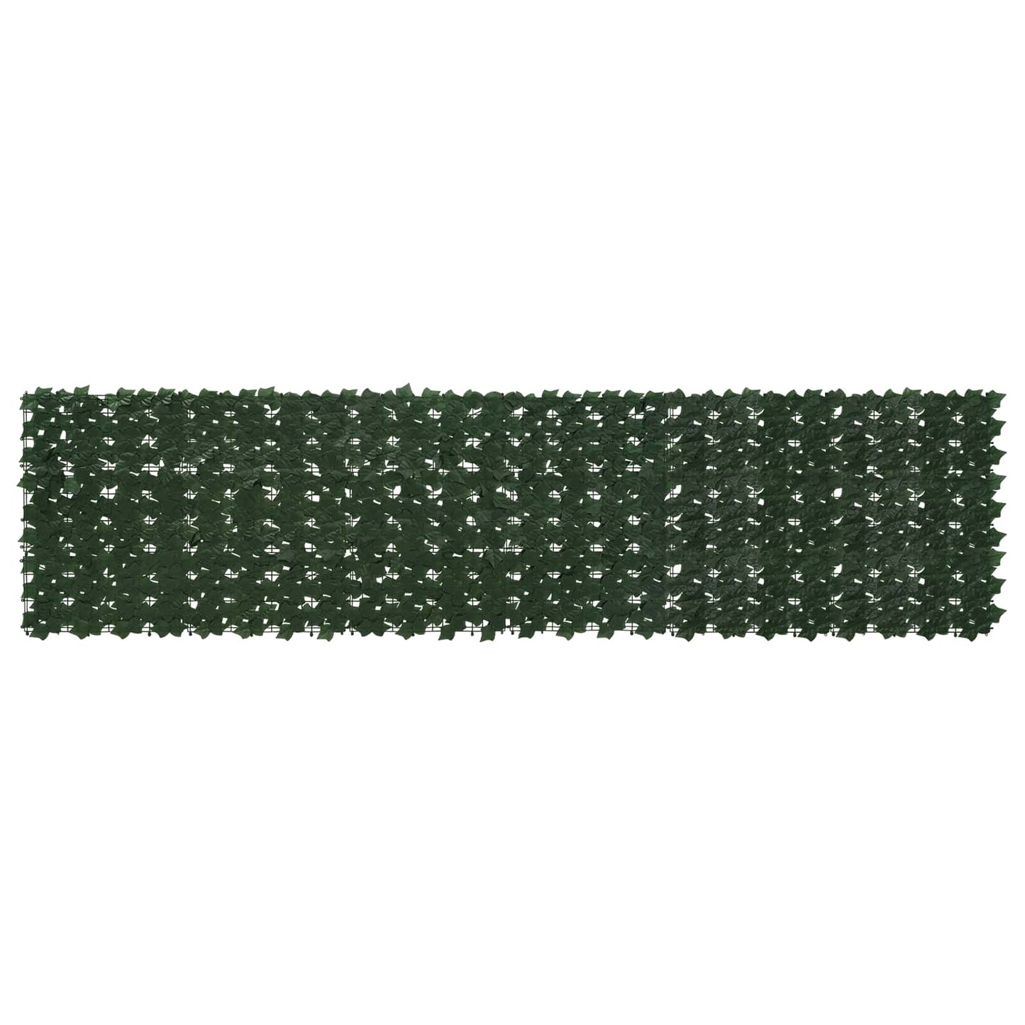 Altanscreen med blade Mørkegrøn 300 x 75 cm Polyethylen og stof