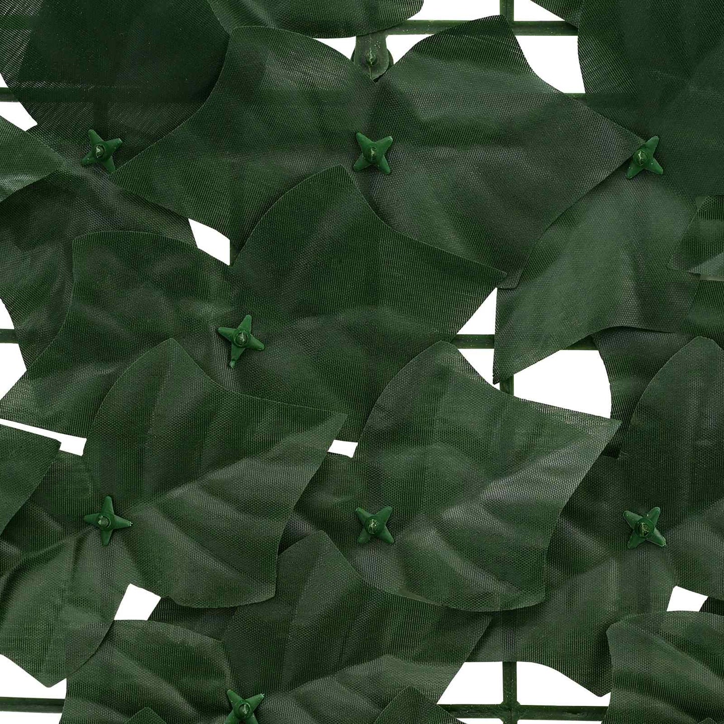 Altanscreen med blade Mørkegrøn 400 x 75 cm Polyethylen og stof