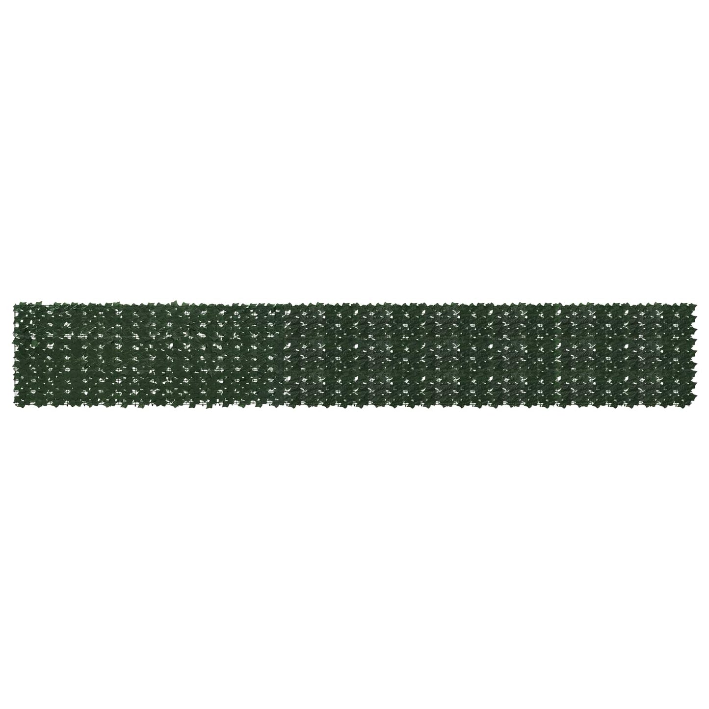 Altanscreen med blade Mørkegrøn 500 x 75 cm Polyethylen og stof