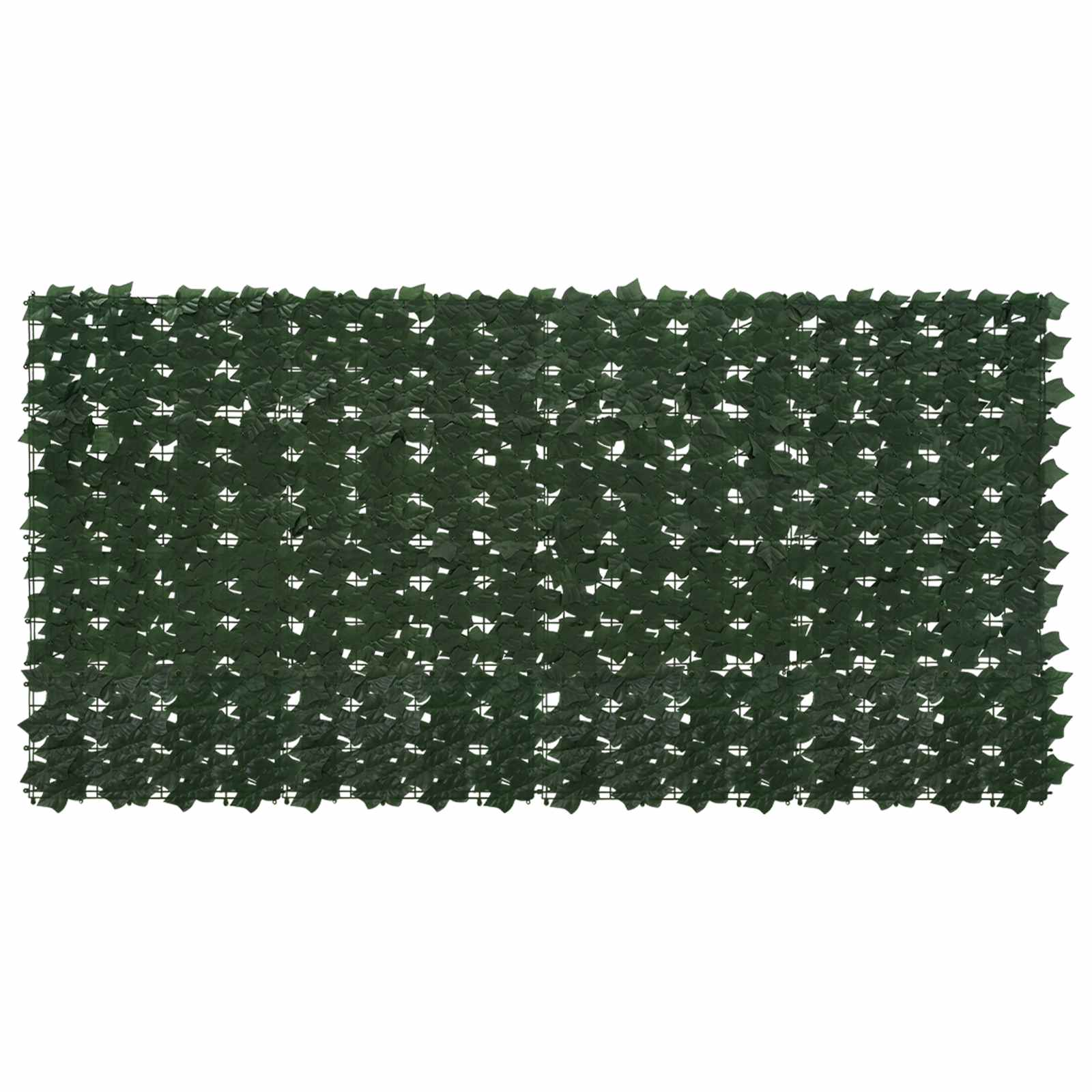 Altanscreen med blade - mørkegrøn 200 × 100 cm privatlivsskærm