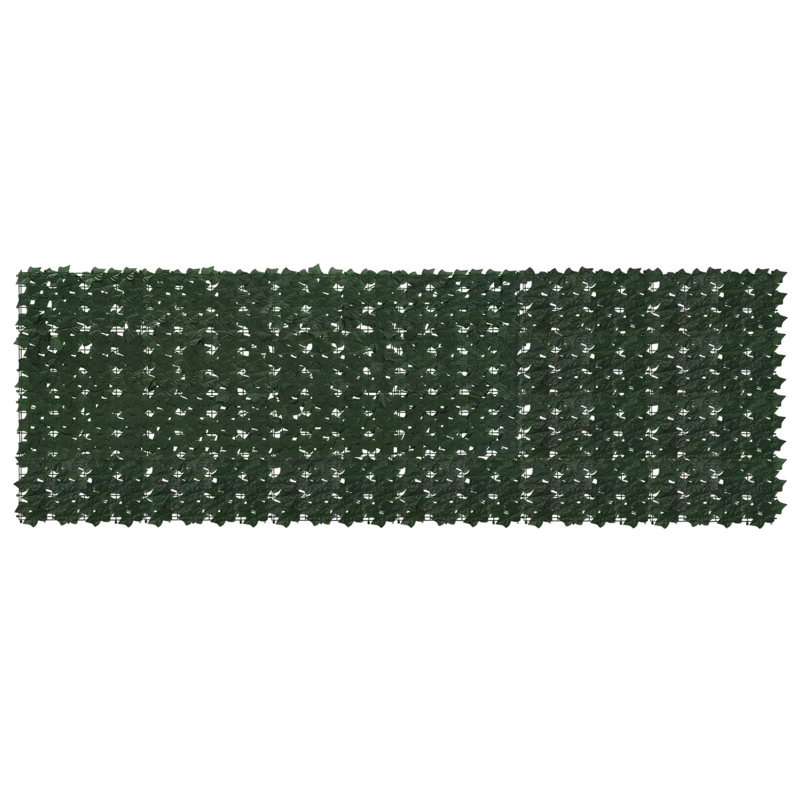 Altanscreen med blade - mørkegrøn 300 x 100 cm