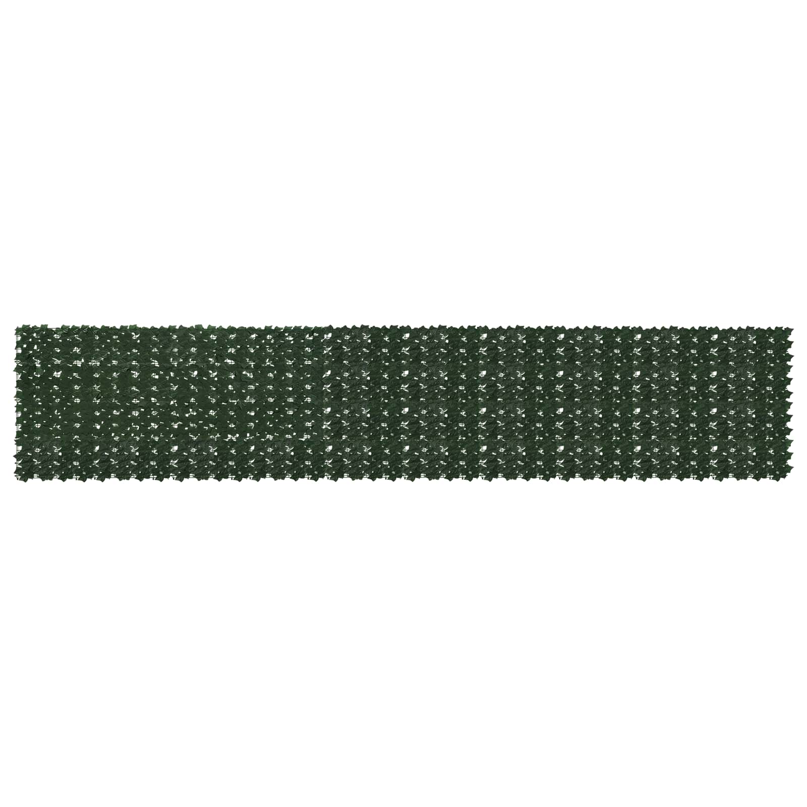 Altanscreen med blade - mørkegrøn 500 × 100 cm