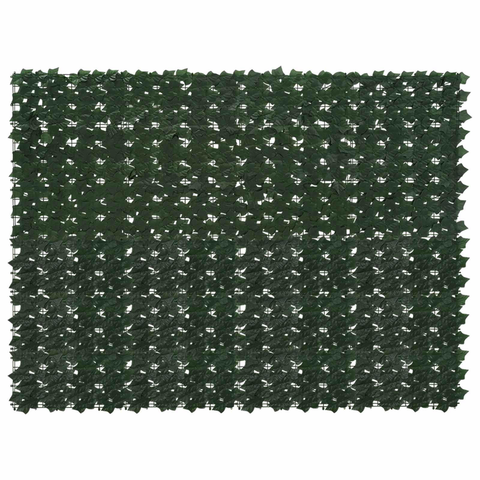 Altanscreen med blade - mørkegrøn 200 × 150 cm