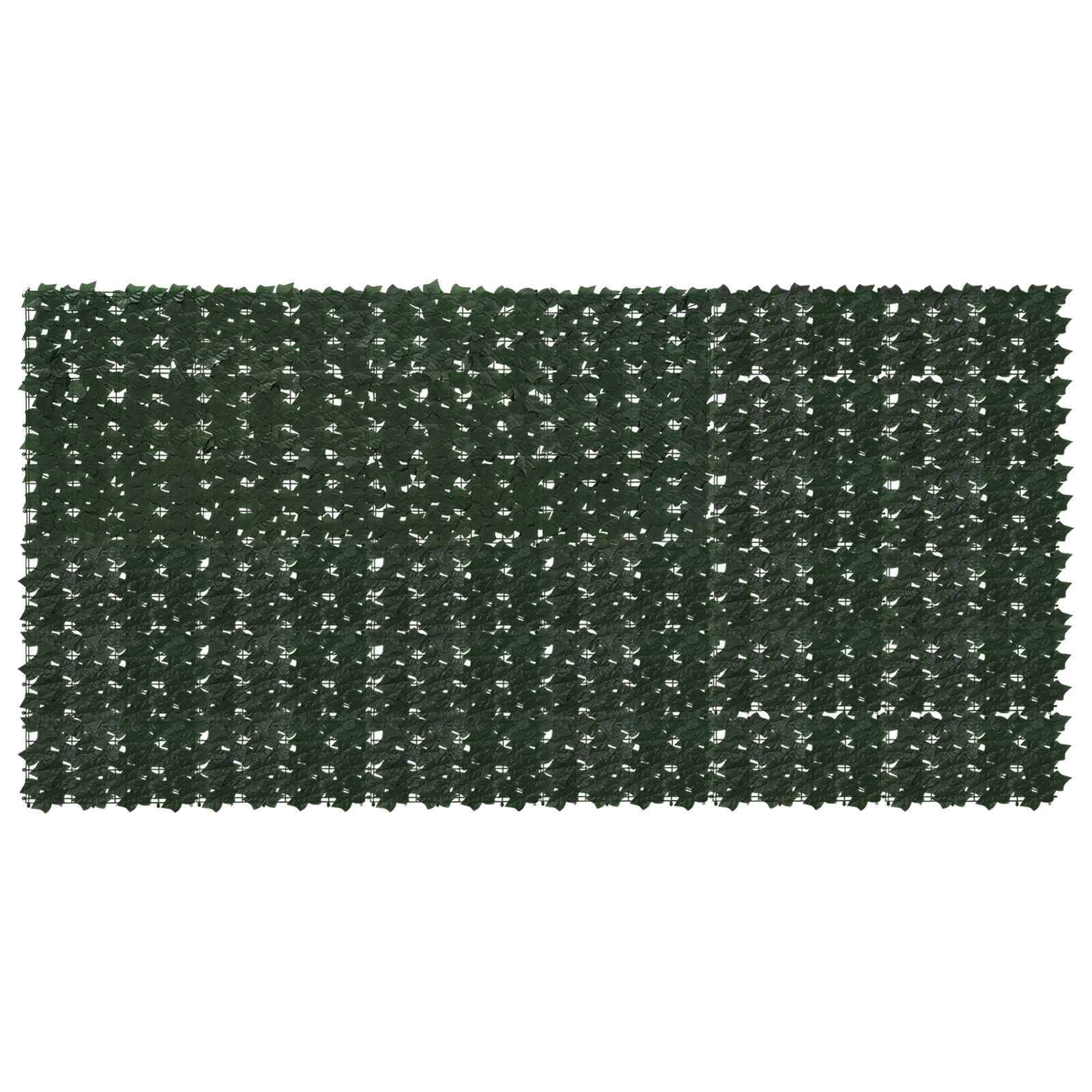 Altanscreen med blade - mørkegrøn 300 × 150 cm