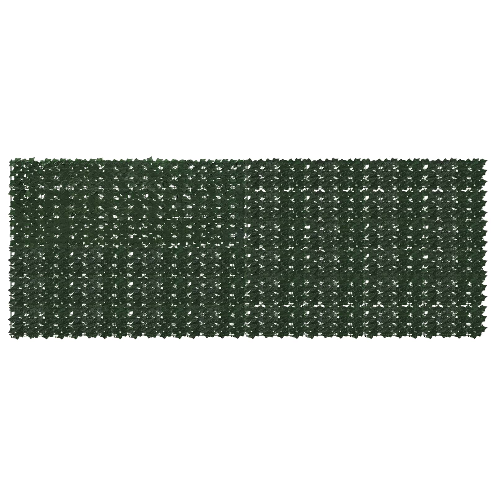 Altanscreen med blade - mørkegrøn 400 × 150 cm privatlivsskærm