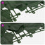 Altanscreen med blade Mørkegrøn 500 x 150 cm