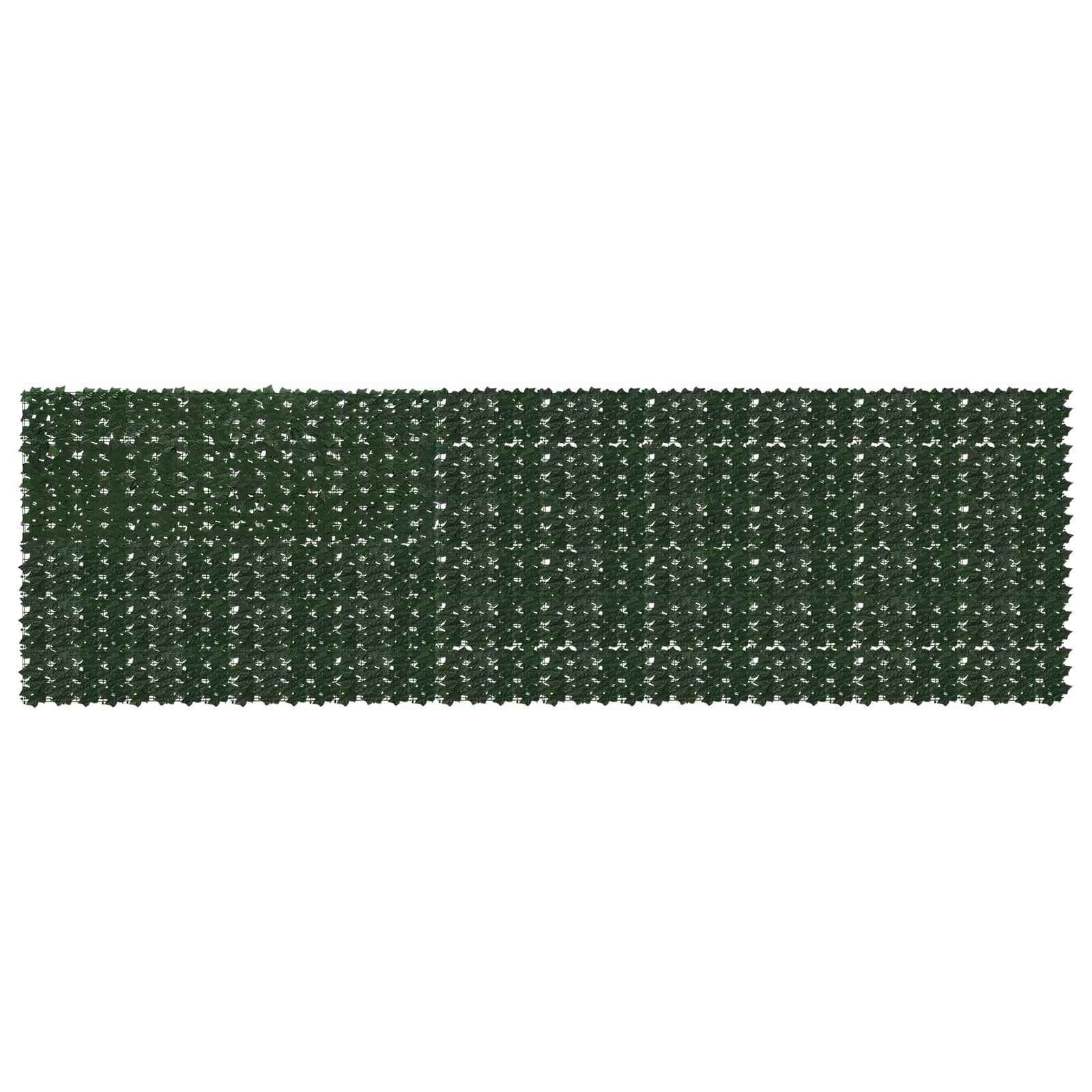 Altanscreen med blade - mørkegrøn 500 × 150 cm