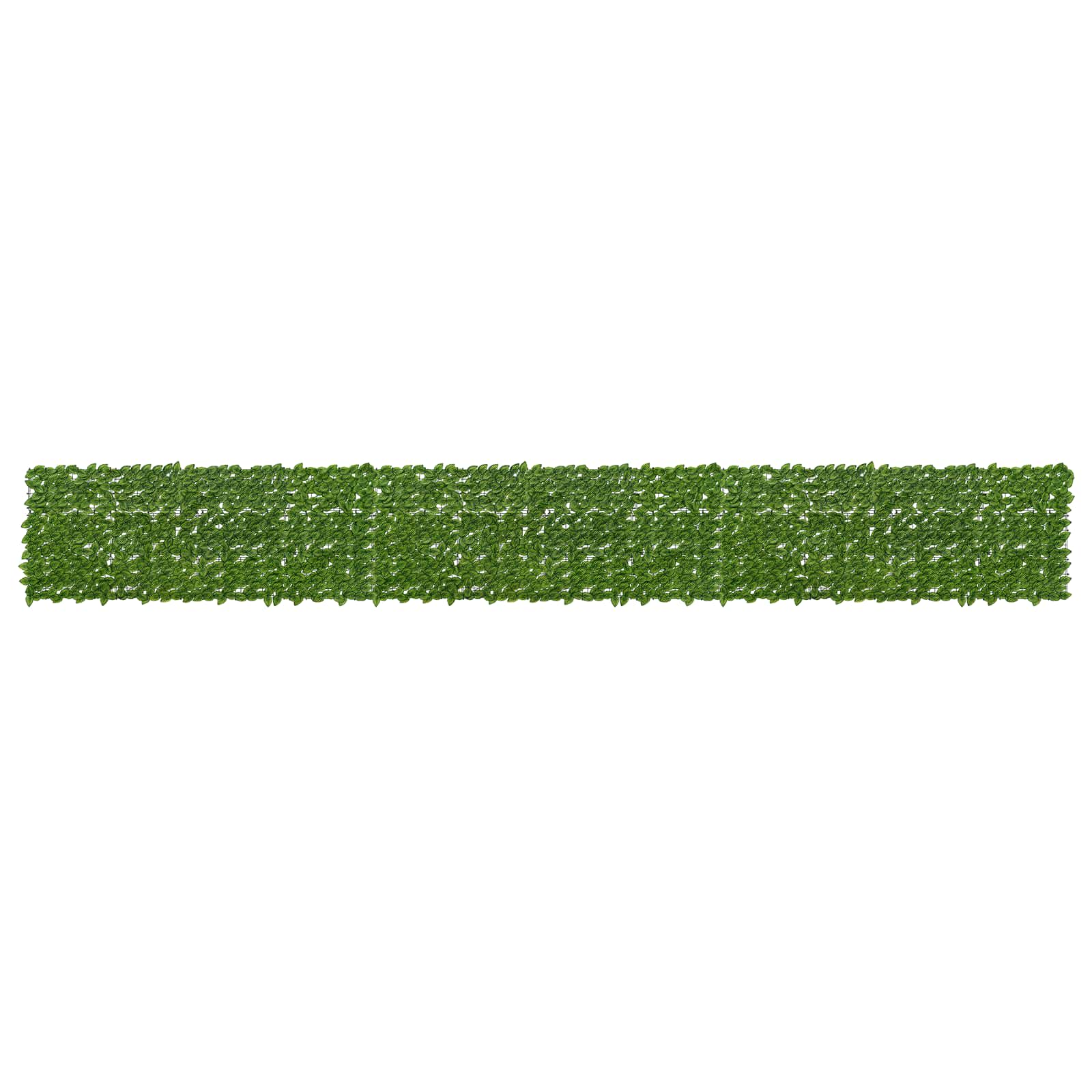 Altanscreen med blade - grøn og gul 600 × 75 cm