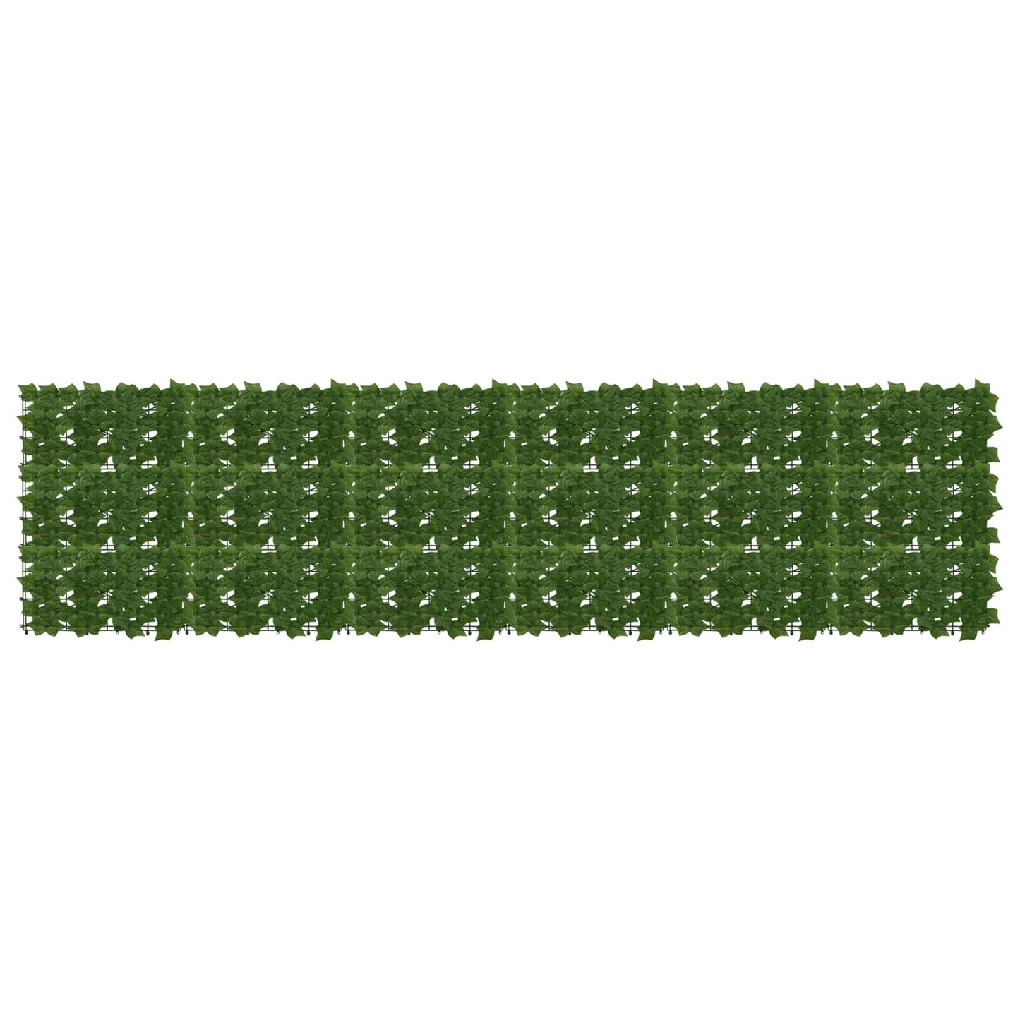 Altanscreen med blade Grøn 300 x 75 cm Polyethylen og stof