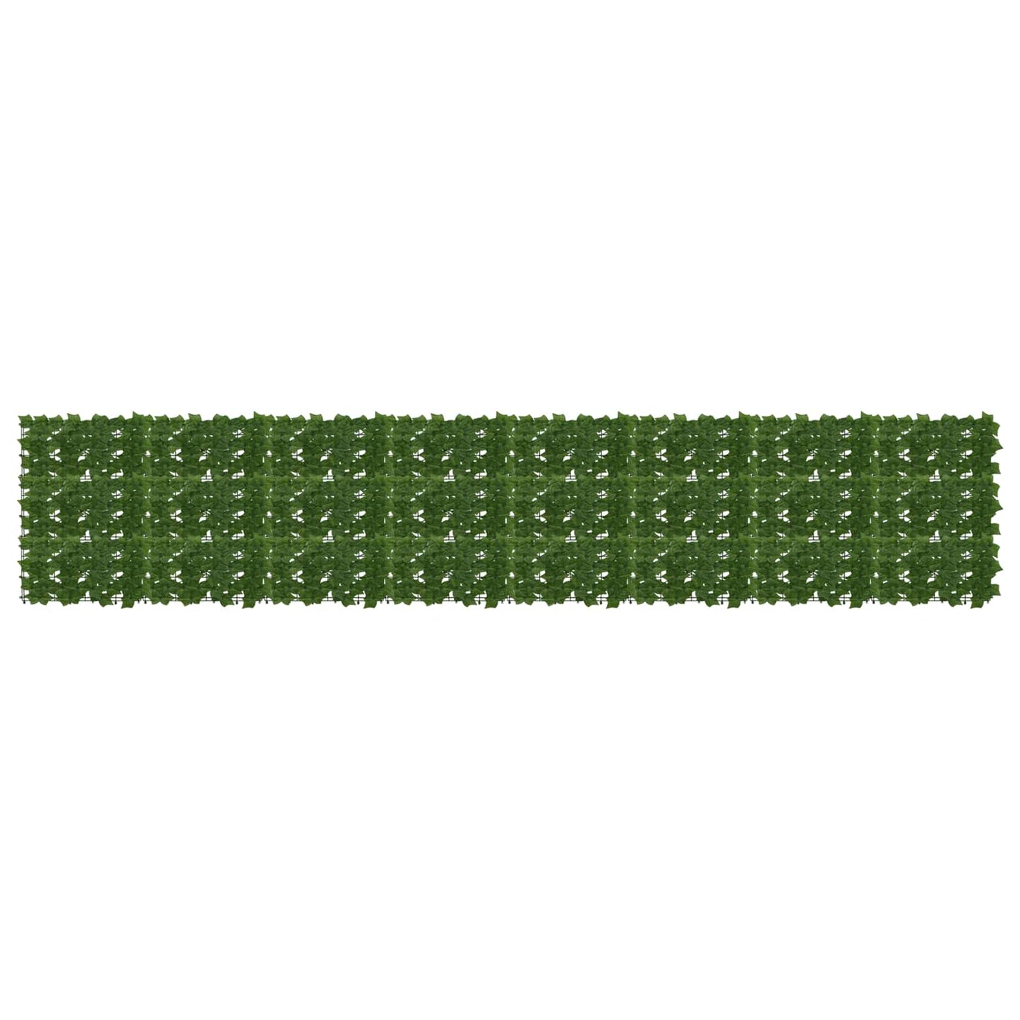 Altanscreen med blade Grøn 400 x 75 cm Polyethylen og stof