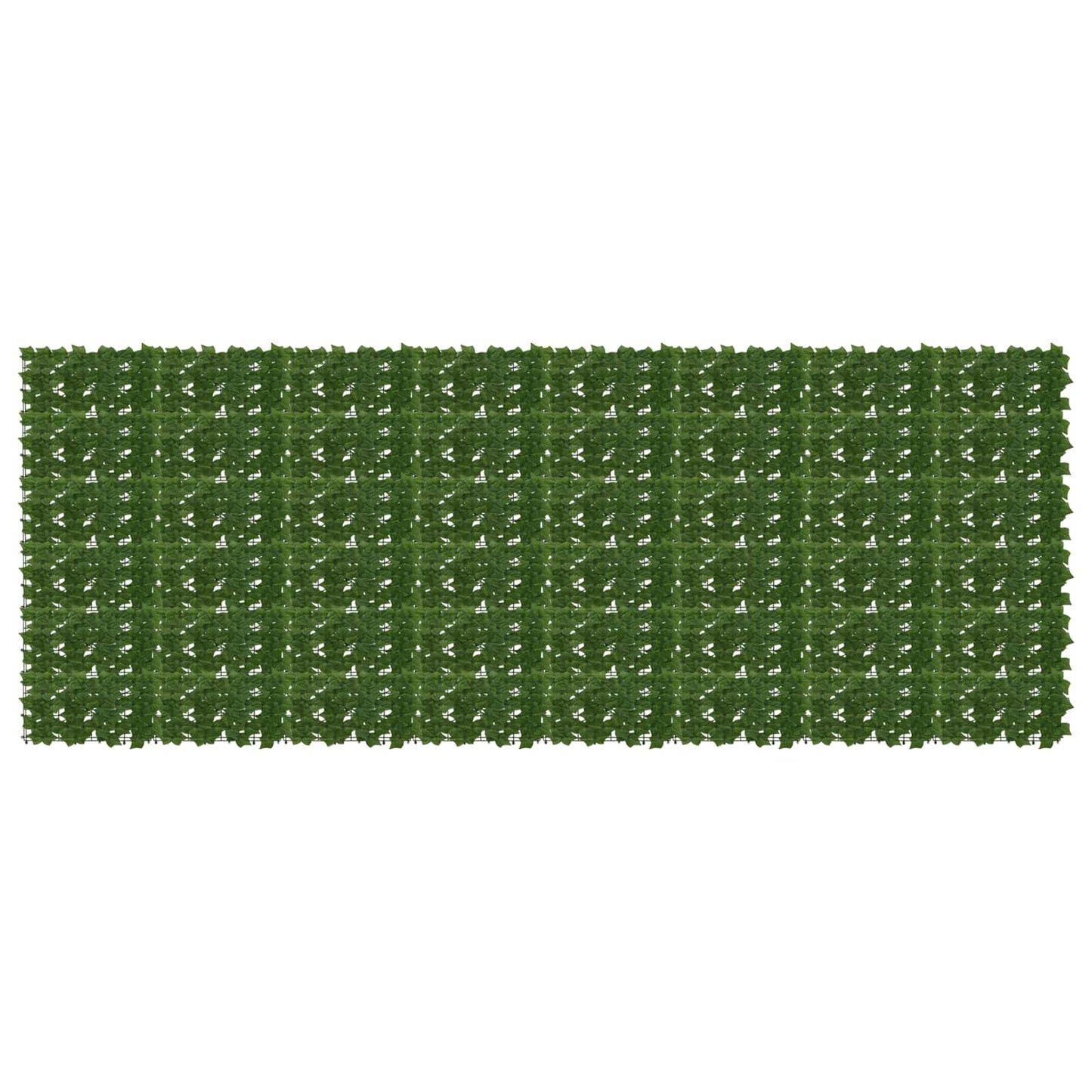Altanscreen med blade Grøn 400 x 150 cm Polyethylen og stof