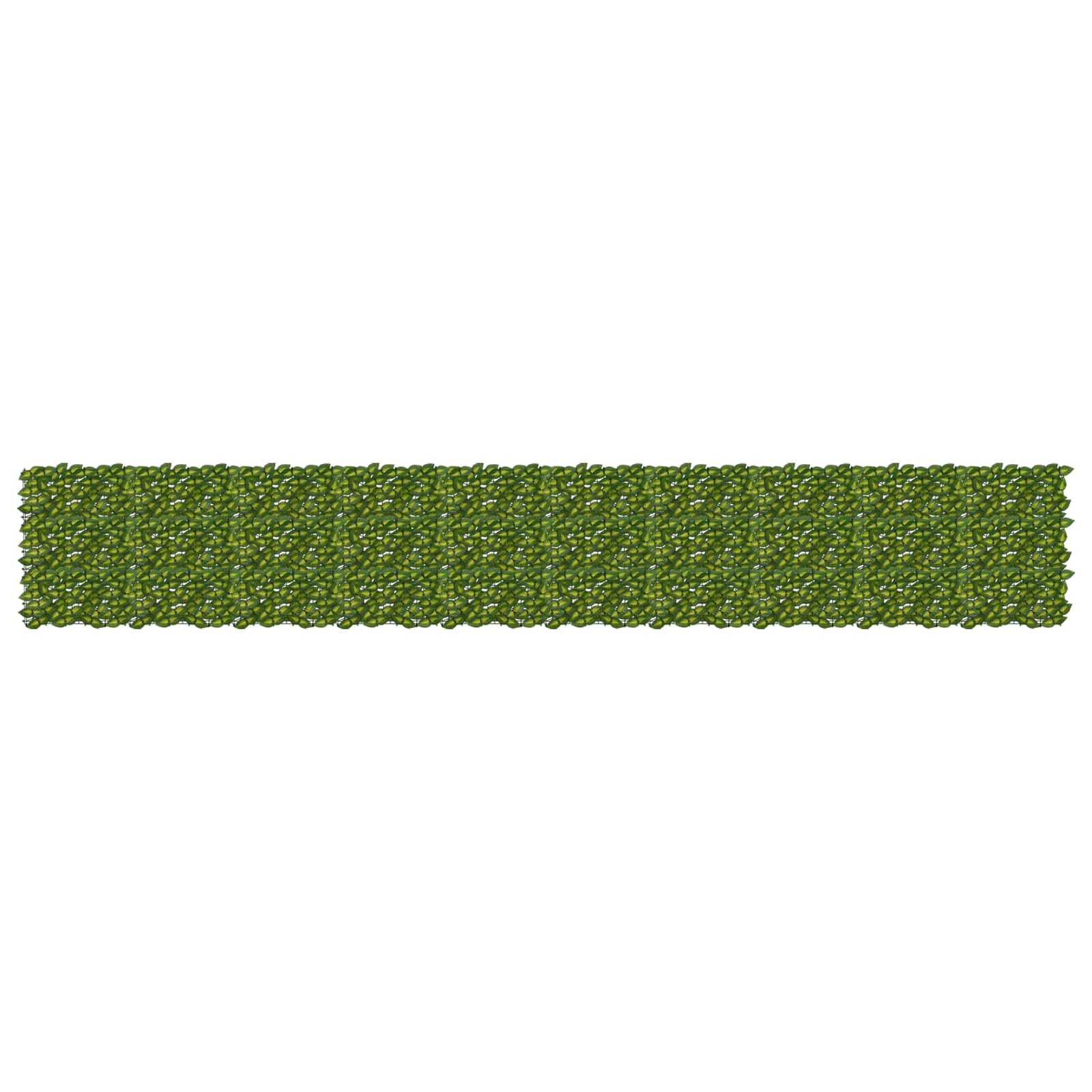 Altanscreen med blade - grøn/gul 500 × 75 cm privatlivsskærm