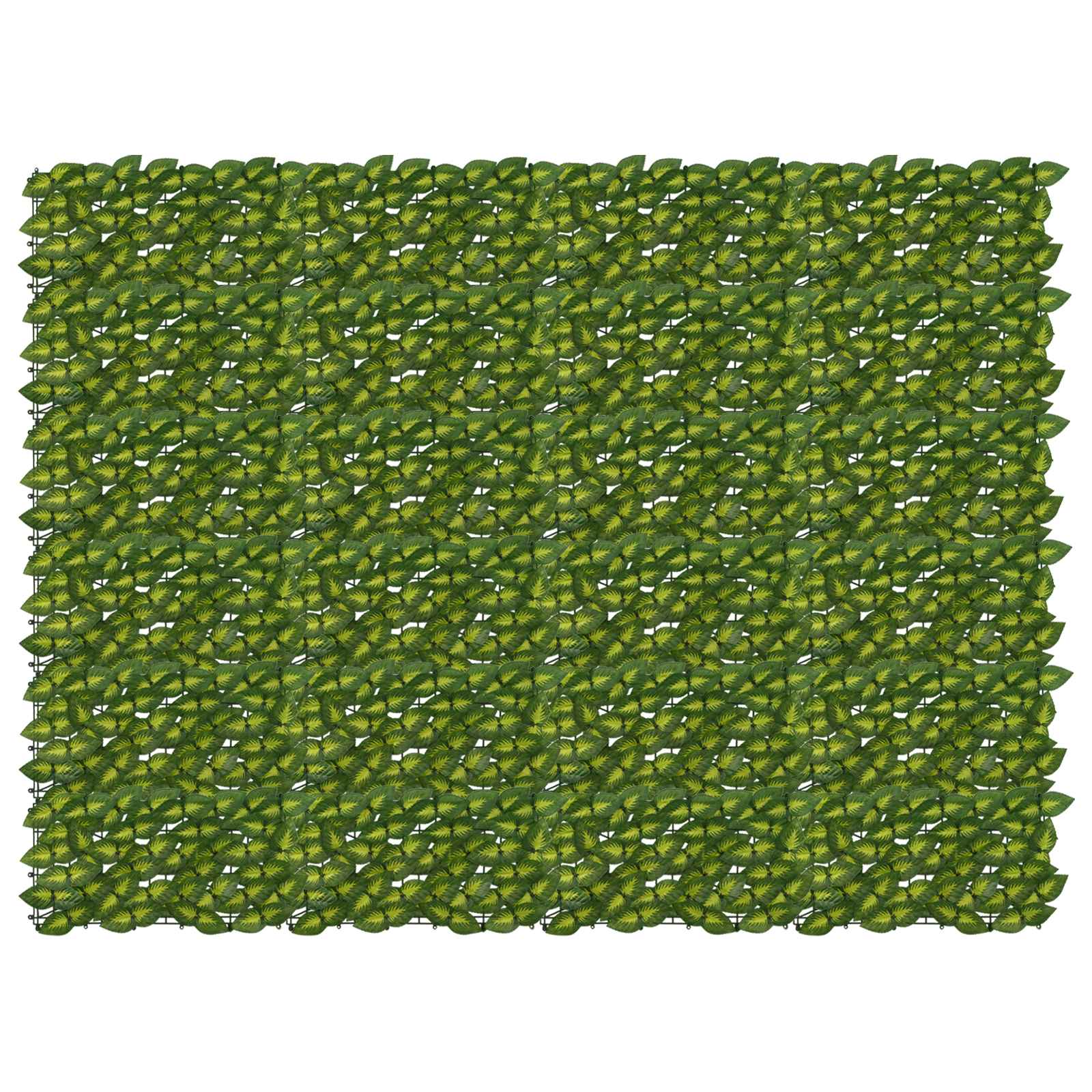 Altanscreen med blade Grøn og Gul 200 x 150 cm