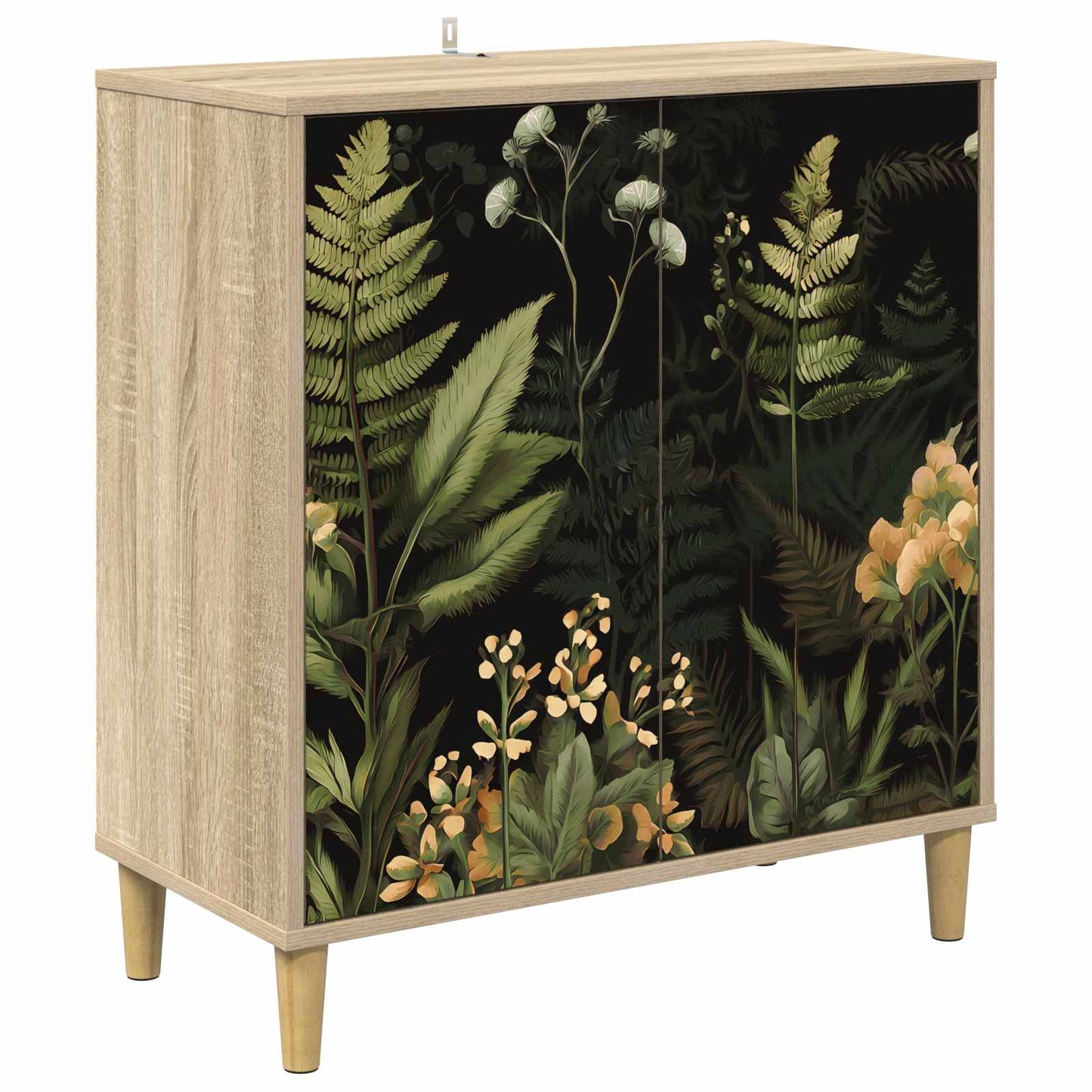 Sideboard RHENEN Sonoma-eg 69 x 33 x 75 cm Konstrueret træ