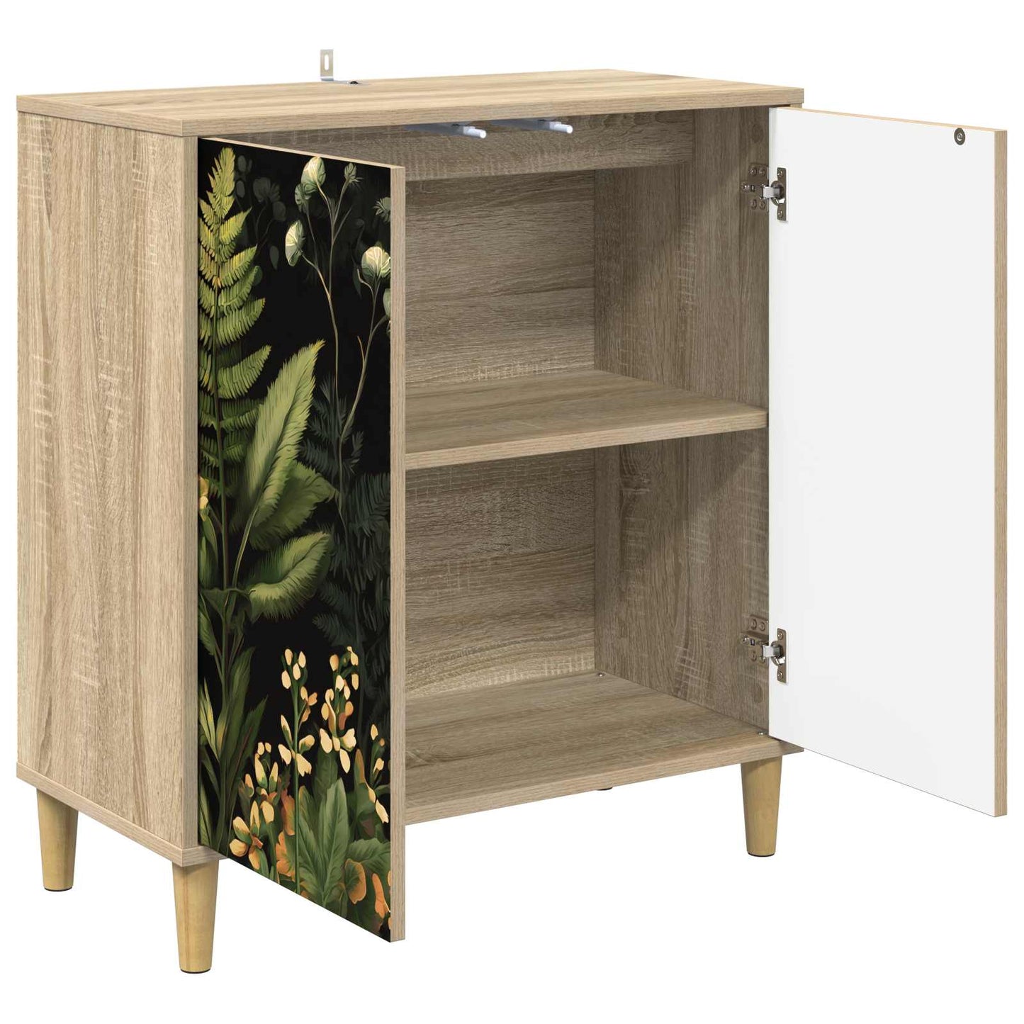 Sideboard RHENEN Sonoma-eg 69 x 33 x 75 cm Konstrueret træ