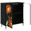 Sideboard LOCHEM Sort eg 69 x 33 x 76 cm Konstrueret træ