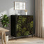 Sideboard ELBURG Sort eg 69 x 33 x 76 cm Konstrueret træ