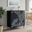 Sideboard DOKKUM Sort eg 69 x 33 x 76 cm Konstrueret træ
