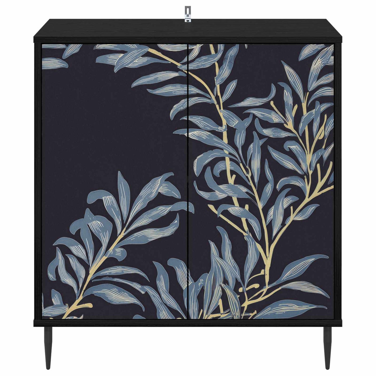 Sideboard DOKKUM Sort eg 69 x 33 x 76 cm Konstrueret træ