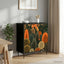 Sideboard ZAANDAM Sort eg 69 x 33 x 76 cm Konstrueret træ