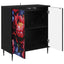 Sideboard KIEL Sort eg 69 x 33 x 76 cm Konstrueret træ