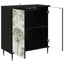 Sideboard GOTHA Sort eg 69 x 33 x 76 cm Konstrueret træ