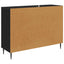 Sideboard RHENEN Sort eg 102 x 33 x 76 cm Konstrueret træ