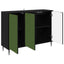 Sideboard GELEEN Sort eg 102 x 33 x 76 cm Konstrueret træ