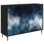 Sideboard RAALTE Sort eg 102 x 33 x 76 cm Konstrueret træ
