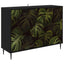 Sideboard ELBURG Sort eg 102 x 33 x 76 cm Konstrueret træ