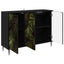 Sideboard ELBURG Sort eg 102 x 33 x 76 cm Konstrueret træ