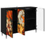 Sideboard GENNEP Sort eg 102 x 33 x 76 cm Konstrueret træ