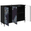 Sideboard DOKKUM Sort eg 102 x 33 x 76 cm Konstrueret træ