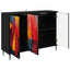 Sideboard HEESCH Sort eg 102 x 33 x 76 cm Konstrueret træ