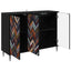 Sideboard OMMEN Sort eg 102 x 33 x 76 cm Konstrueret træ