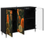 Sideboard ZAANDAM Sort eg 102 x 33 x 76 cm Konstrueret træ