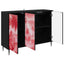 Sideboard AACHEN Sort eg 102 x 33 x 76 cm Konstrueret træ