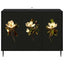 Sideboard BREMEN Sort eg 102 x 33 x 76 cm Konstrueret træ