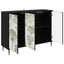 Sideboard GOTHA Sort eg 102 x 33 x 76 cm Konstrueret træ