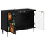TV-skab LOCHEM 69 x 33 x 50,5 cm Sort eg Konstrueret træ