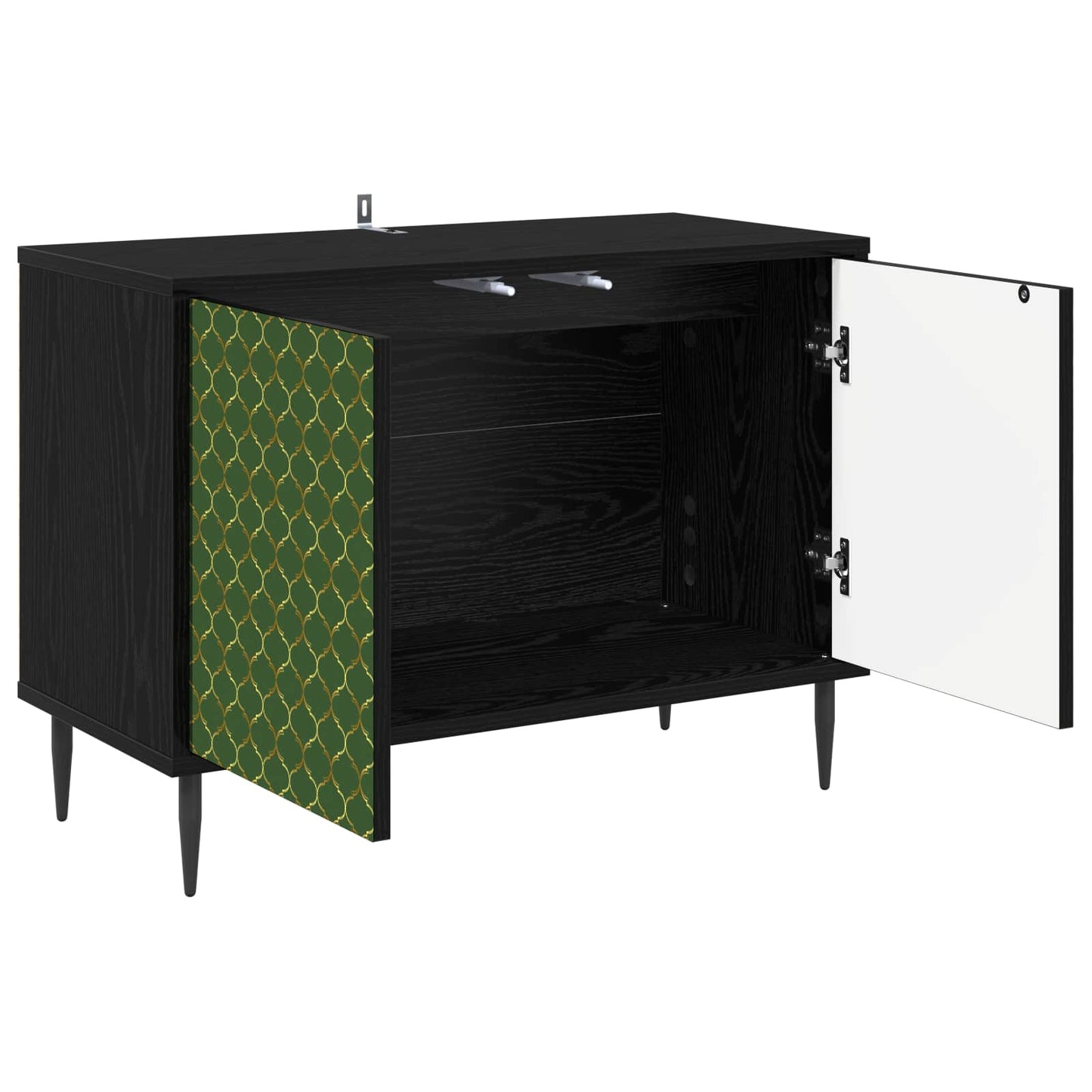 TV-skab GELEEN 69 x 33 x 50,5 cm Sort eg Konstrueret træ