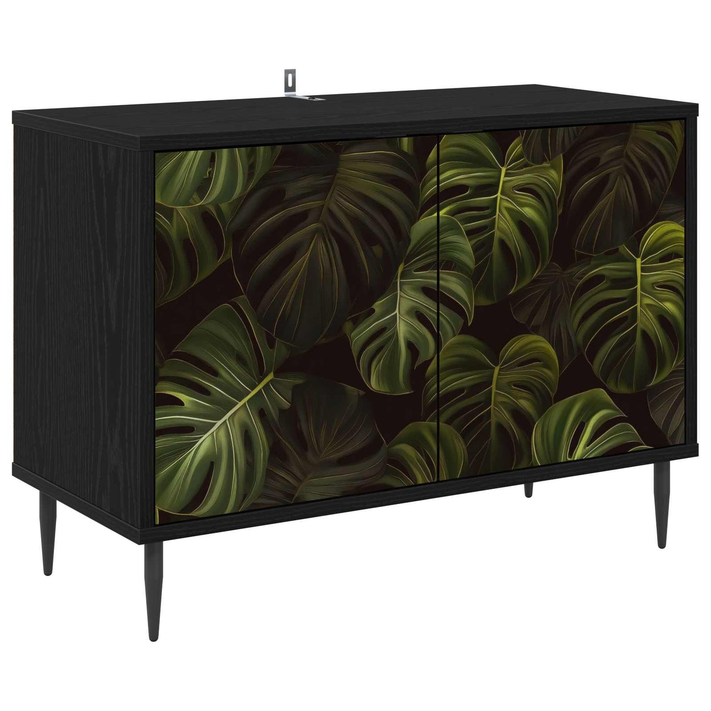 TV-skab ELBURG 69 x 33 x 50,5 cm Sort eg Konstrueret træ