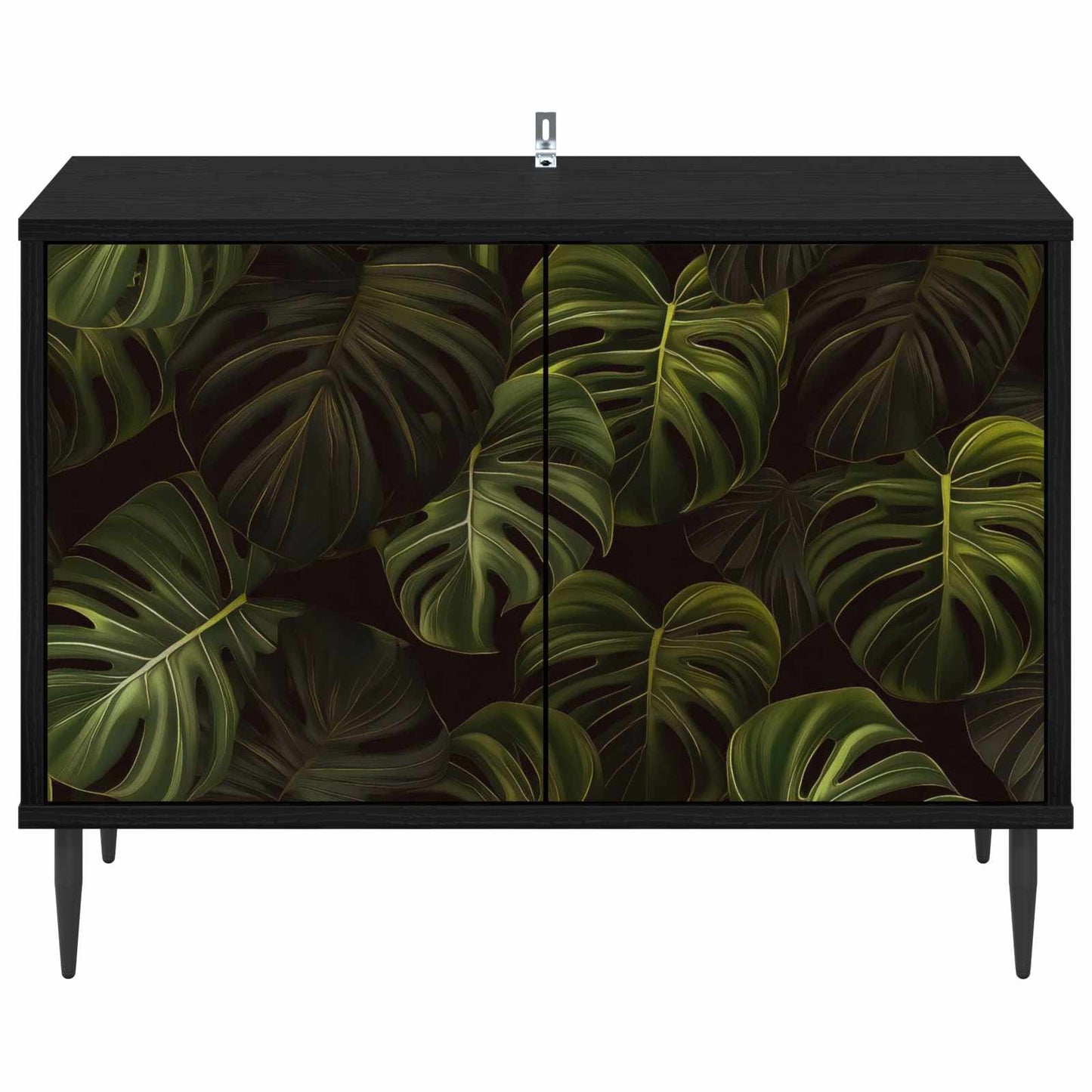 TV-skab ELBURG 69 x 33 x 50,5 cm Sort eg Konstrueret træ