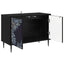 TV-skab DOKKUM 69 x 33 x 50,5 cm Sort eg Konstrueret træ