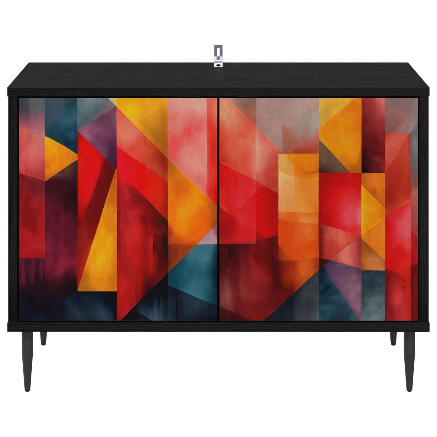 TV-skab HEESCH 69 x 33 x 50,5 cm Sort eg Konstrueret træ