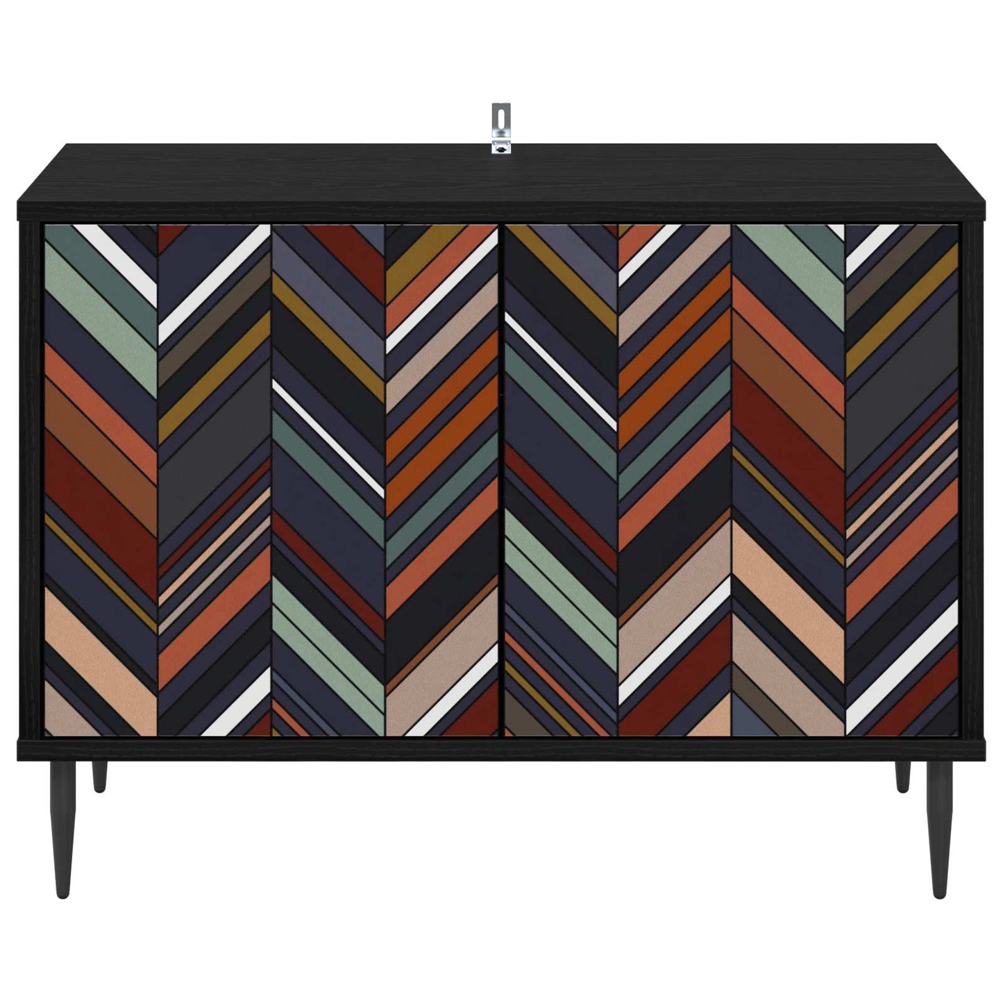 TV-skab OMMEN 69 x 33 x 50,5 cm Sort eg Konstrueret træ
