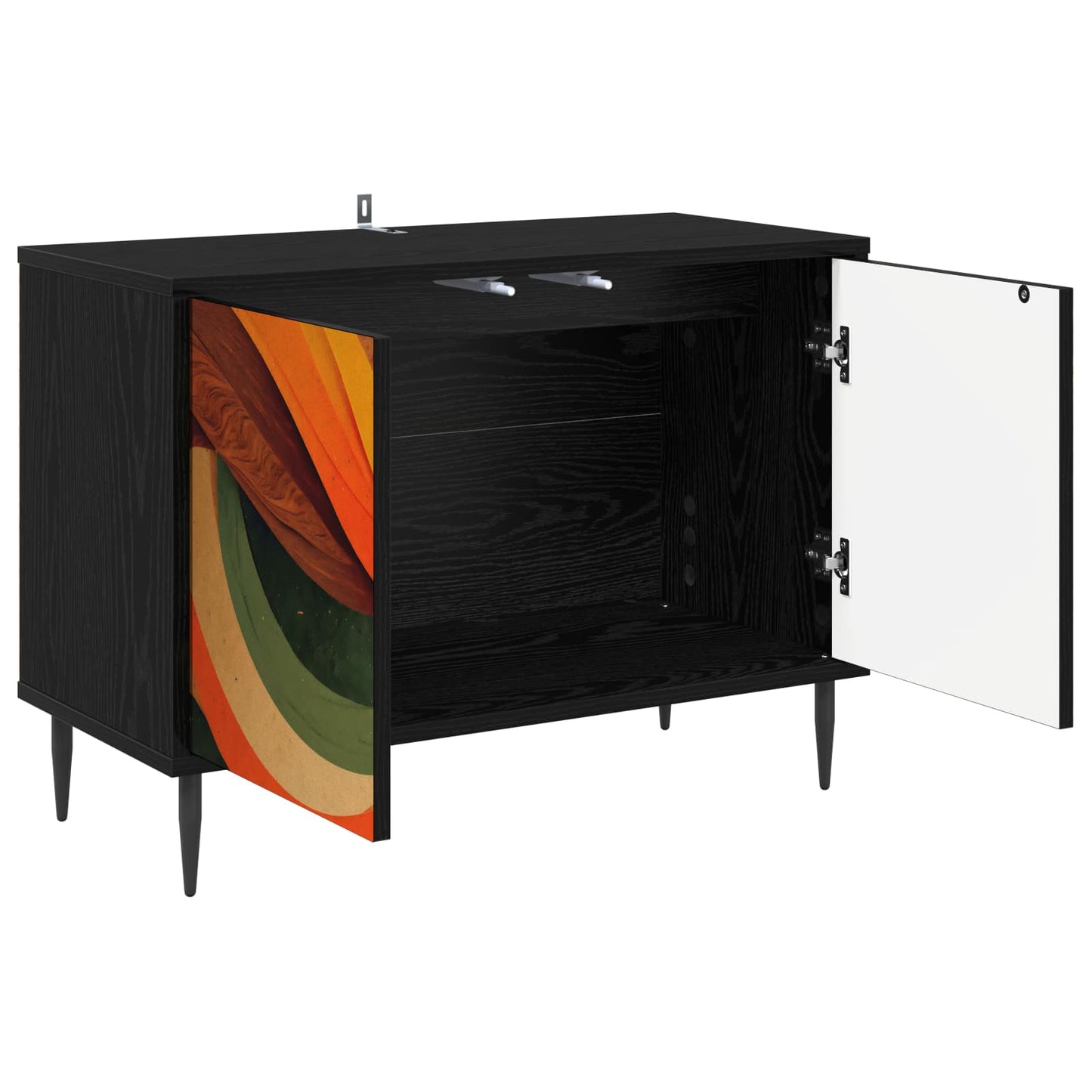 TV-skab BONN 69 x 33 x 50,5 cm Sort eg Konstrueret træ